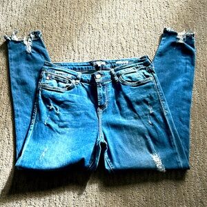 Dear John Brand Jeans Gisele style high waisted skinny jeans size 30 Medium Blue